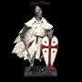 FS25457 Ritterfigur weiß Templer mit Schwert - 360° Ansicht
