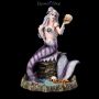 FS25560 Meerjungfrauen Figur - Gothana mit Schädel - 360° Ansicht