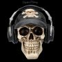 FS25694 Totenkopf mit Basecap und Kopfhörern - 360° presentation