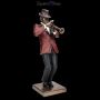 FS25953 The Jazz Band Figur Trompeter rot - 360° Ansicht