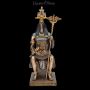FS26075 Thoth Figur Ägyptischer Gott der Weisheit auf Thron - 360° presentation