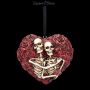 FS26298 Christbaumschmuck Skelett Herz Love Everlasting - 360° presentation