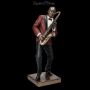 FS26317 The Jazz Band Figur Saxophonist rot - 360° Ansicht