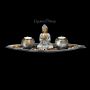 FS26336 Buddha Figur 2er Teelichthalter Set - 360° Ansicht