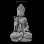 FS26612 Buddha Figur grau - Chin Mudra - 360° Ansicht