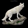 FS26636 Wolf Figur weiß der Beobachter - 360° presentation