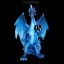 FS26664 Drachen Figur blau Yukiharus Orb - 360° Ansicht