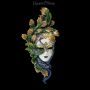 FS26721 Venezianische Maske Peacock Garden weiß - 360° Ansicht