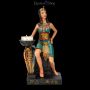 FS26745 Teelichhalter Ägyptische Priesterin mit Kobra - 360° Ansicht