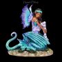 FS26783Elfen Figur mit Drache Dragon Perch by Amy Brown - 360° presentation