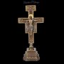 FS26983 Tischkreuz Kreuz von San Damiano Kruzifix mit Jesus - 360° presentation