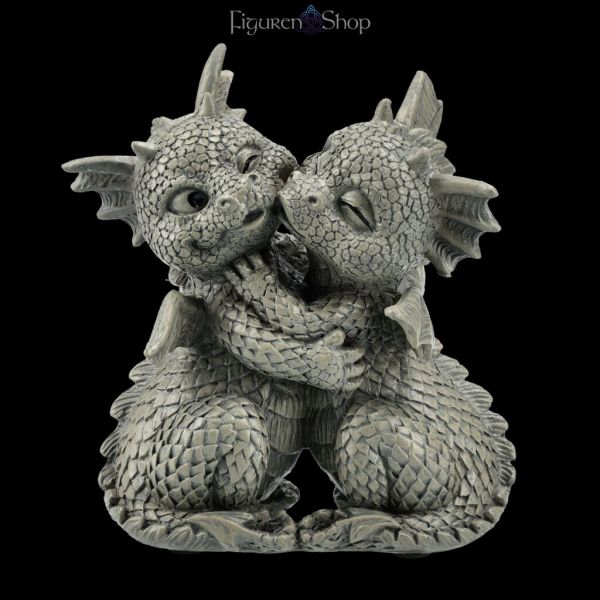Gartenfigur Drache klein - Glücksdrache Loves