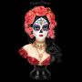 Büste - Day of the Dead Lady mit Rosen - 360° Ansicht