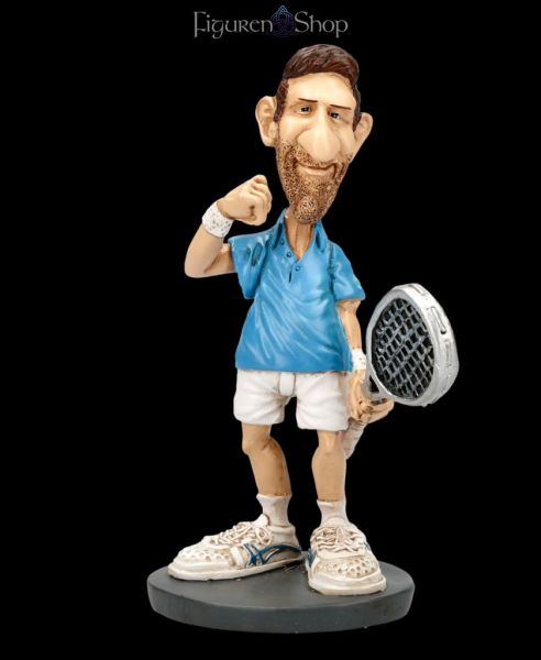 Tennisfigur - Lustiger Tennisspieler by Warren Stratford