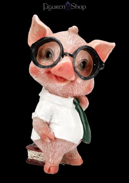 Witzige Schweinefigur im Hemd mit Krawatte - Preston