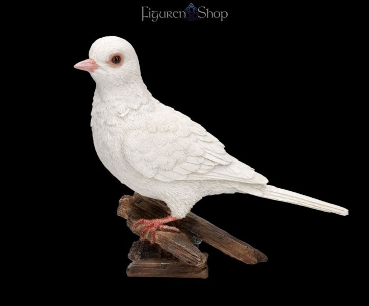 Garden Figurine - White Dove - Diamond Dove
