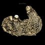 Highland Cow Bottle Holder – Gold-coloured - 360° View