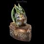 Dragon Jewellery Box with Shield – Hoard Protector Green - 360° View