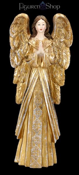 Engelfigur betend - goldfarben 26 cm