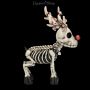 Skelett Rentier Weihnachtsfigur - Rudi - 360° Ansicht