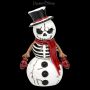 Skelett Schneemann Figur - Jack Frost - 360° Ansicht