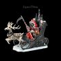 Sensenmann Weihnachtsfigur im Schlitten - Slay Bells - 360° Ansicht