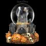 Halloween Schneekugel mit Katze - Pumpkin Patch - 360° Ansicht
