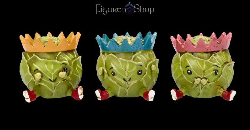 Rosenkohl Figuren 3er Set - Drei weise Sprouts