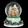 Highland Cow Schneekugel - Winter - 360° Ansicht
