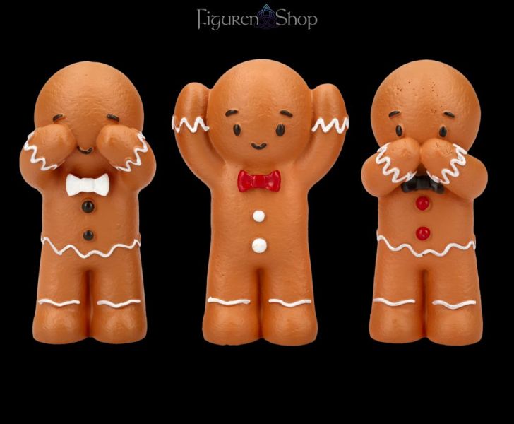 Lebkuchen-Figuren 3er Set - Drei weise Lebkuchenmänner