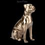 KS5263 Hunde Figur Boxer bronziert - 360° Ansicht
