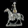 KS5297 Zinn Ritter Figur mit Pferd Malteser - 360° Ansicht