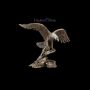 KS5947 Grosse Adler Figur landet auf Ast - 360° Ansicht