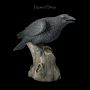 ML9454 Grosse schwarze Raben Figur Ravens Cry - 360° Ansicht