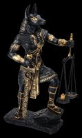 Judgment of Anubis Figurine with Scales Black
