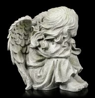Engel Gartenfigur - Kind schlafend links - klein