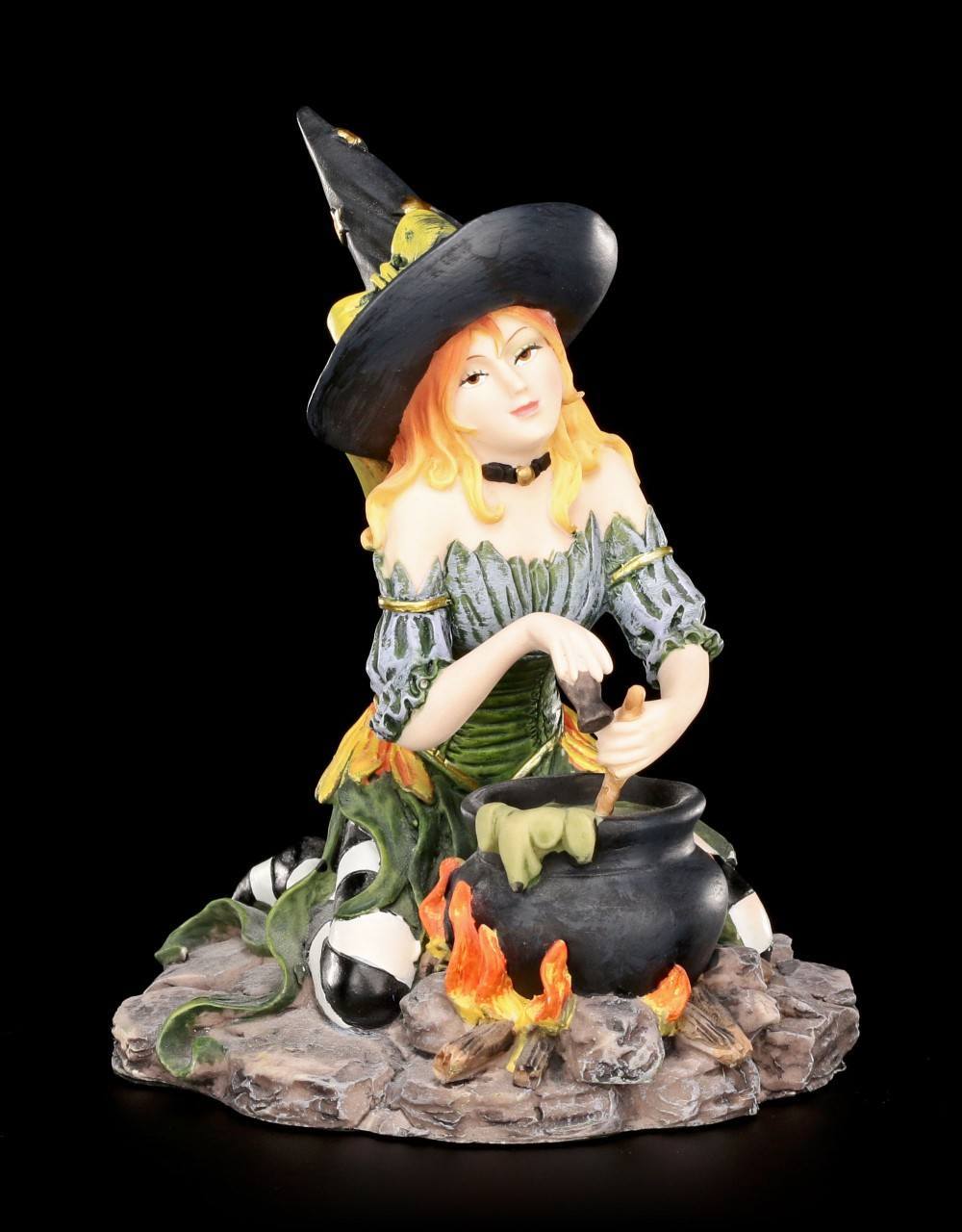 Witch Figurine - Harlequin with Herbs and Spices