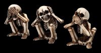 Skeleton Figurines - No Evil Skellingtons