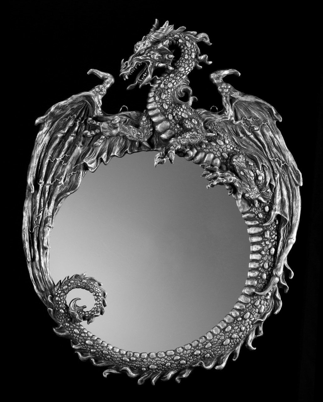 Large Dragon Wall Mirror - Dark Beauty