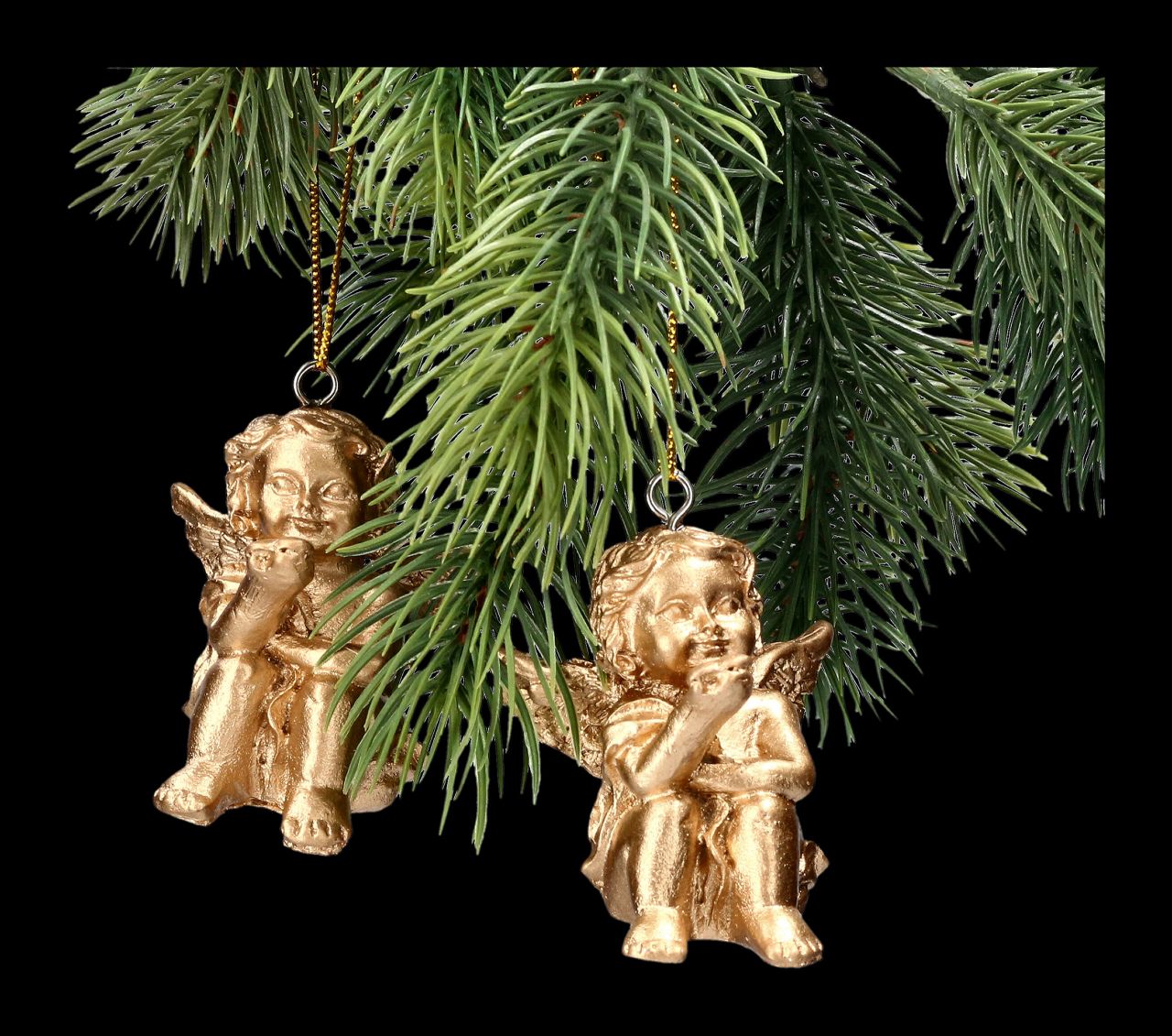 Angel Figurine Christmas Tree Decoration Set of 2