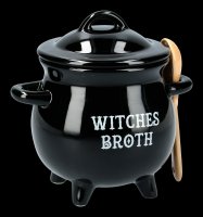 Soup Bowl - Cauldron with Broom