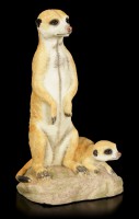 Meerkat Figurine with Baby