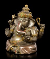 Buddha Figur - Ganesha - bronziert