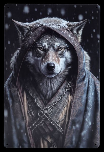 Metal Sign - Wolf Warrior