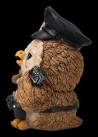 Funny Owl Figurine - Policeman