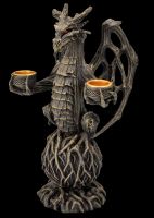 Candle Holder - Forest Dragon