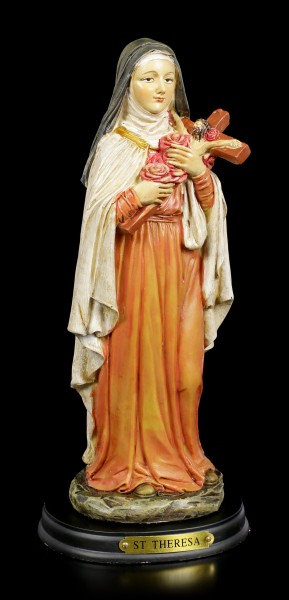 Heilige Theresa Figur mit Kruzifix