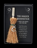 Mini Witch&#39;s Broom with Crescent Moon