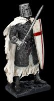 Ritterfigur weiß - Templer im Kettenhemd