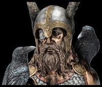 Odin Figurine - Bust small with Raven
